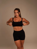 Short Siriús na cor preto, frente